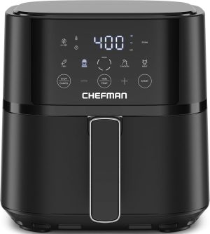 Chefman Air Fryer C 4 QT Compact Airfryer for Quick & Easy Meals in Minutes.